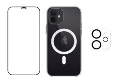 3PACK - Hydrogel + Crystal Air kryt s MagSafe + ochranné sklíčko kamery pre iPhone 12 mini 3PACK - Hydrogel + Crystal Air kryt s MagSafe + ochranné sklíčko kamery pre iPhone 12 mini