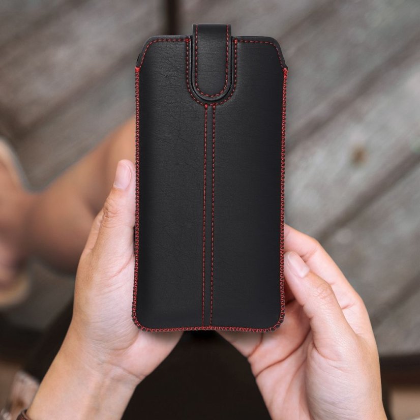 Tok Pocket Universal Case Ultra Slim M4 - Samsung Galaxy S10/Note 10/J3 2017 /Sony Xperia Z3/Z4/Z5 Huawei P30/P9/P9 Liten Xperia Z1/Z2/Z3/Z4/Z5/M5/P9/P9 Lite/Samsung Galaxy J3 2017 Black