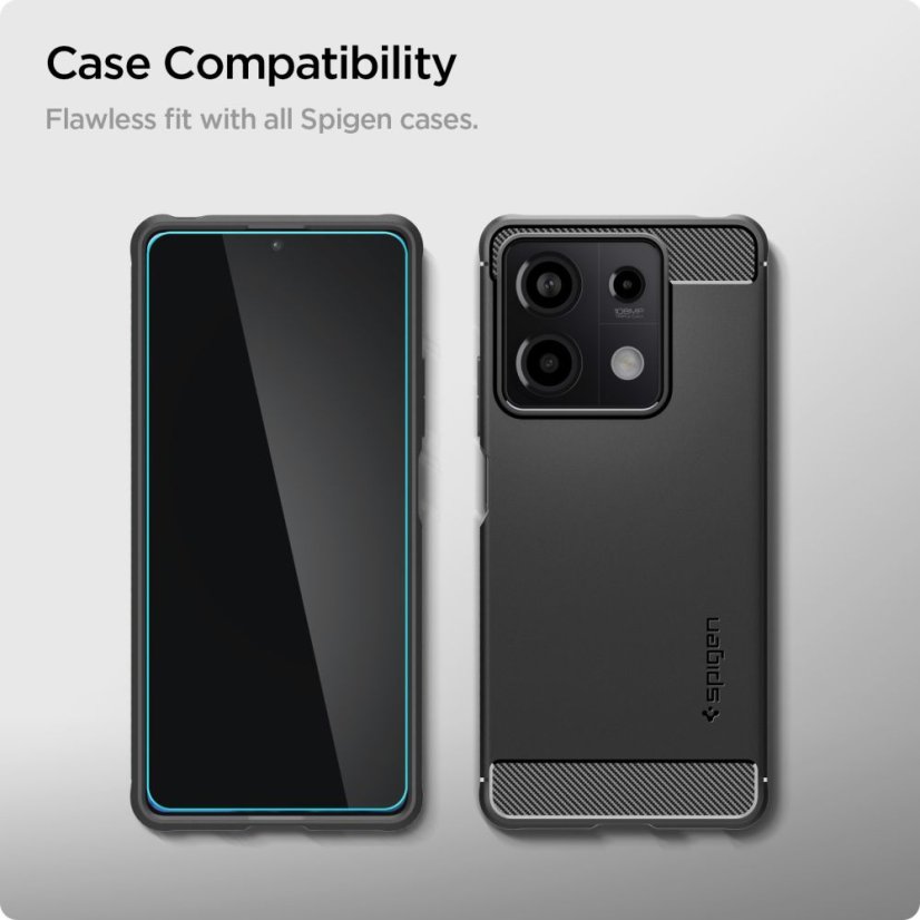 2ks v balení, set ochranných skiel Spigen Glas.Tr Slim 2-Pack Xiaomi Redmi Note 13 5G Clear