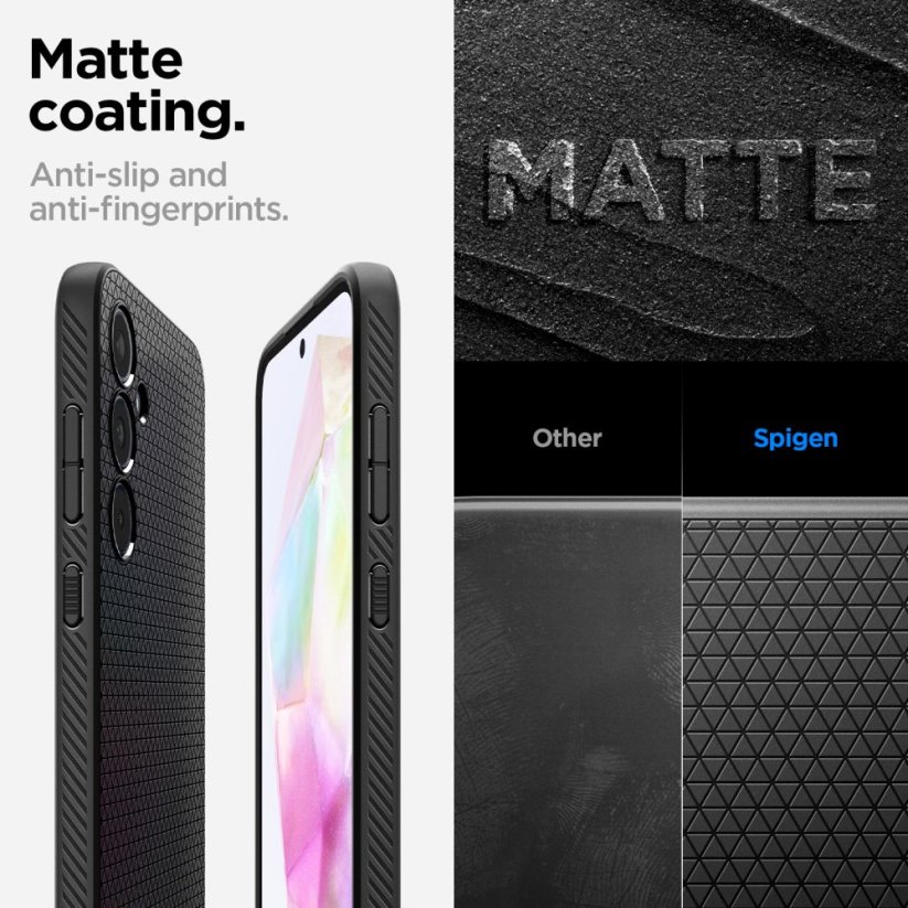 Kryt Spigen Liquid Air Samsung Galaxy A35 5G Matte Black