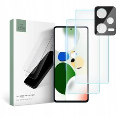 Ochranné tvrdené sklo Tech-Protect Supreme Set Xiaomi Redmi Note 12 5G Clear