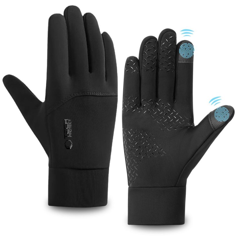Tech-Protect Wg01 Winter érintőképernyős kesztyű L Black