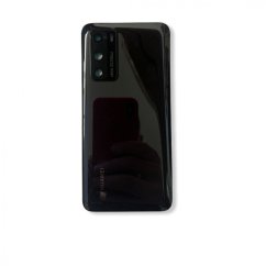 Huawei P40 - zadný kryt - black - čierny - so sklíčkom zadnej kamery (náhradný diel)