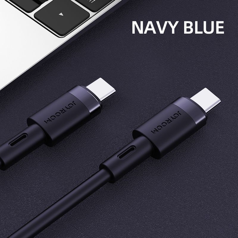 KÁBEL JOYROOM S-1230N9 TYPE-C TO TYPE-C CABLE PD60W/3A 120CM BLUE