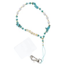 Happy Phone Lanyard, telefon medál / zsinór hossza 44cm (22cm a hurokban) / On Hand - Lite Blue