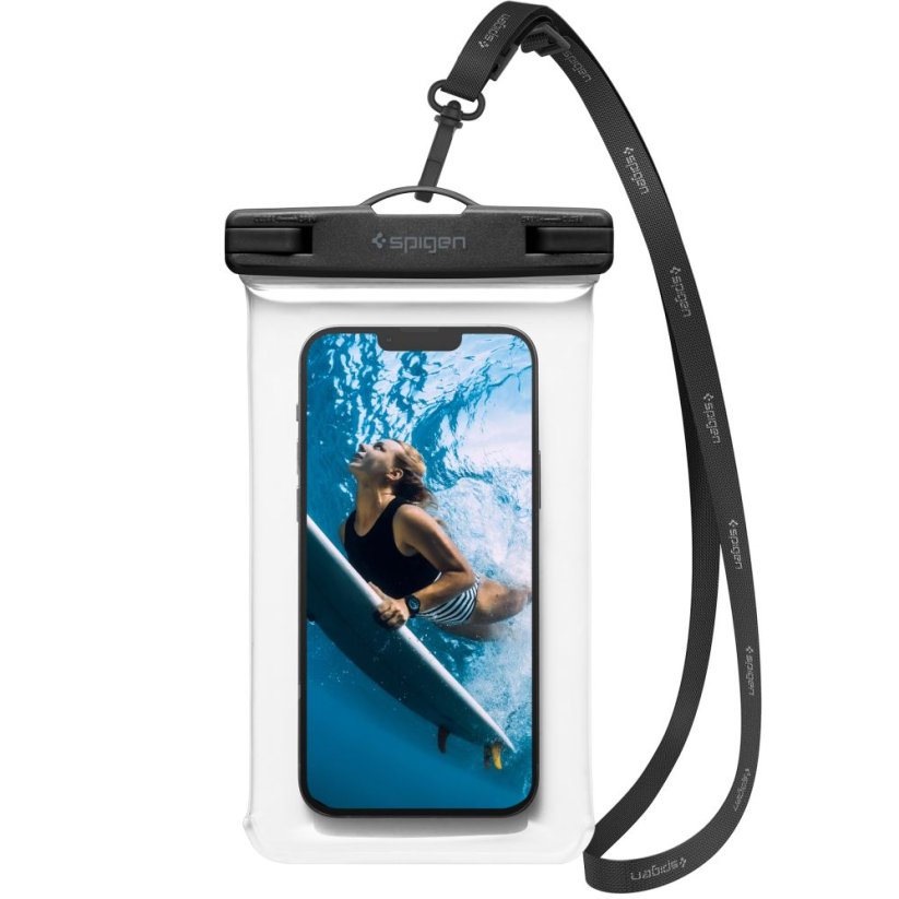 Vodeodolné púzdro Spigen A601 Universal Waterproof Case Crystal Clear