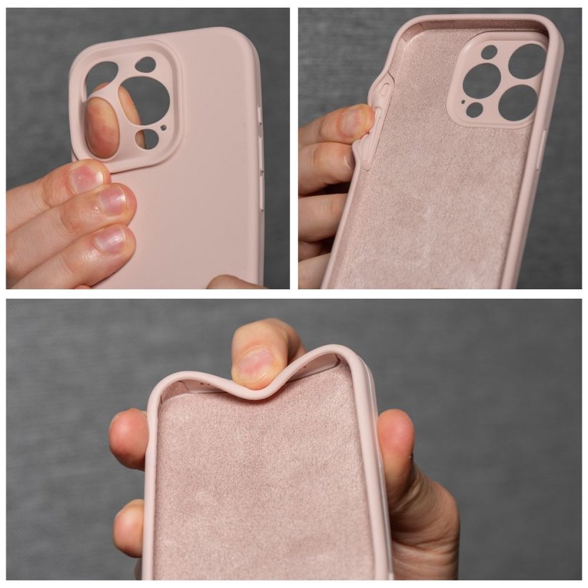 Kryt Case Silicone 2mm iPhone 14 Sand Pink