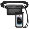 Vodeodolné púzdro Spigen A621 Universal Waterproof Case & Waist Bag Black
