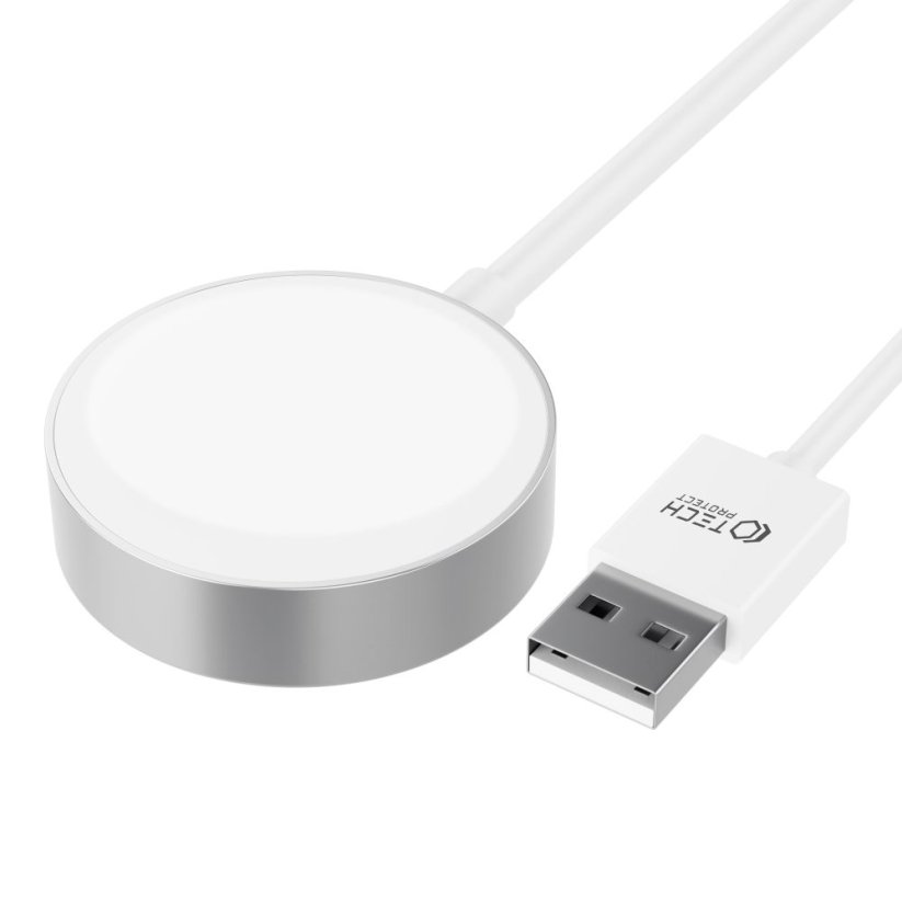 Kábel Tech-Protect Ultraboost Magnetic Charging Cable 120cm Apple Watch White