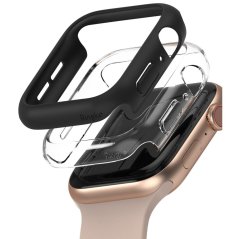 Kryt Ringke Slim 2-Pack Apple Watch 4 / 5 / 6 / SE (40 mm) Clear & Black