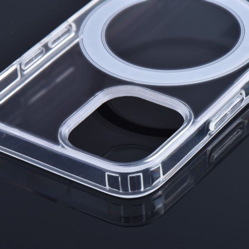 Kryt Case Samsung Galaxy S22 Ultra Clear Mag Cover (Str) s MagSafe Priesvitný
