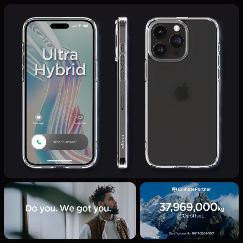 Kryt Spigen Ultra Hybrid iPhone 15 Pro Max Frost Clear