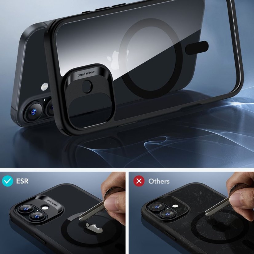 Ochranné sklo ESR Classic Hybrid Halolock Magsafe & Tempered Glass iPhone 16 Plus Clear/Black