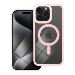 Kryt Color Edge Mag Cover Case s MagSafe iPhone 15 Pro Max Pink