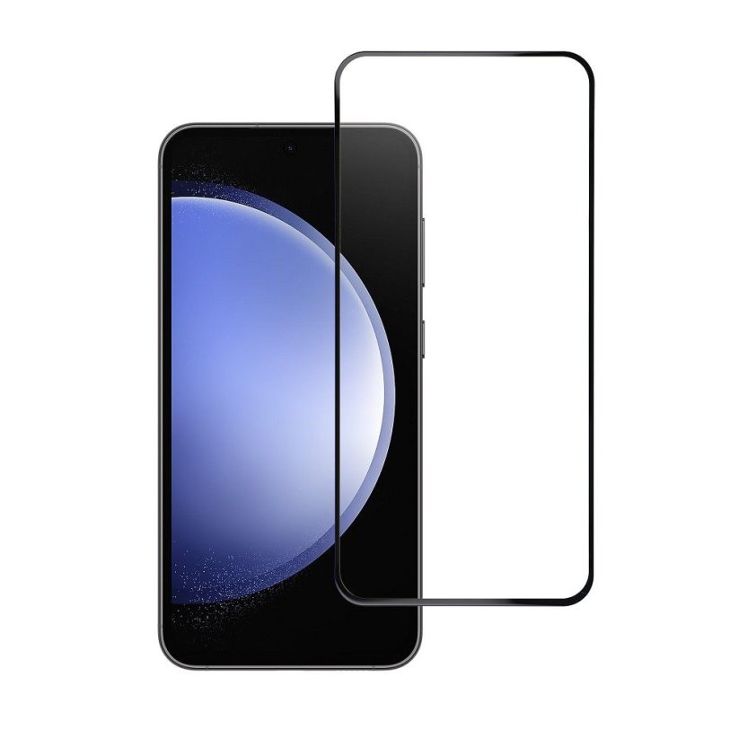 Ochranné tvrdené sklo  - Samsung Galaxy S23 FE Full Face (Full Glue/Small Size) - Black Ochranné tvrdené sklo