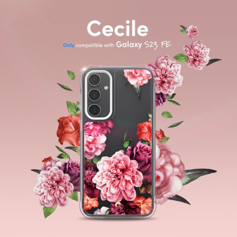 Kryt Spigen Cyrill Cecile Samsung Galaxy S23 FE Rose Floral