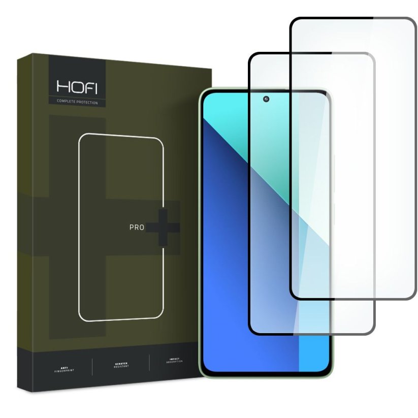 Ochranné tvrdené sklo Hofi Glass Pro+ 2-Pack Xiaomi Redmi Note 13 4G / LTE Black