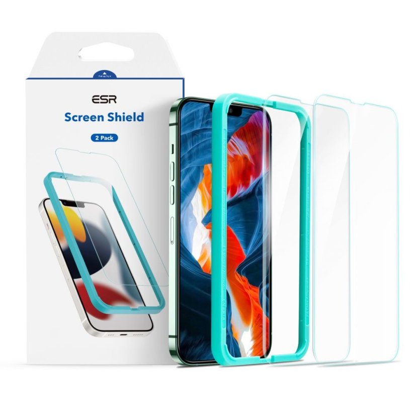 OCHRANNÉ TVRDENÉ SKLO ESR SCREEN SHIELD 2-PACK iPhone 13 Pro Max / 14 Plus CLEAR