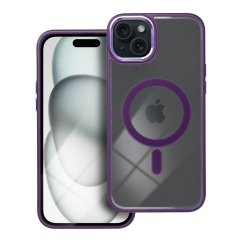 Kryt Color Edge Mag Cover Case s MagSafe iPhone 15 Plus Deep Purple