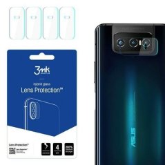 4x Hybridné ohybné ochranné sklo zadnej kamery - Asus Zenfone 7