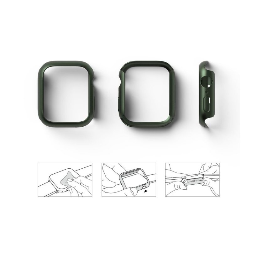 OCHRANA DISPLEJA HODINIEK RINGKE SLIM 2-PACK APPLE WATCH 7 (41 MM) CLEAR & DEEP GREEN