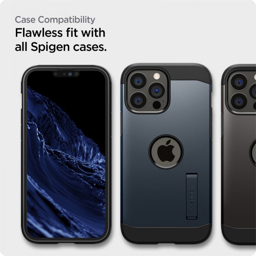 Ochranné tvrdené sklo Spigen Alm Glass Fc 2-Pack iPhone 13 Pro Max / 14 Plus / 15 Plus Black