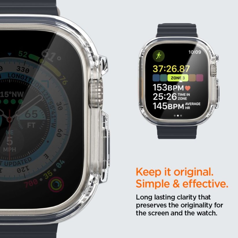 Kryt Spigen Ultra Hybrid Apple Watch Ultra 1 / 2 (49 mm) Crystal Clear