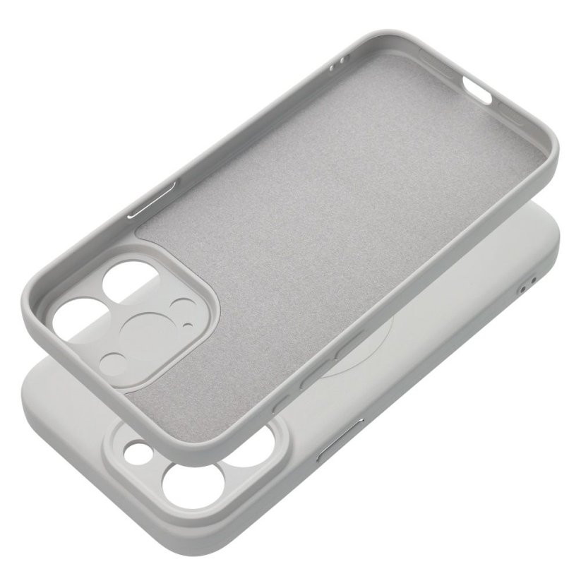 Kryt Silicone Mag Cover Case s MagSafe iPhone 15 Pro Max Titanium