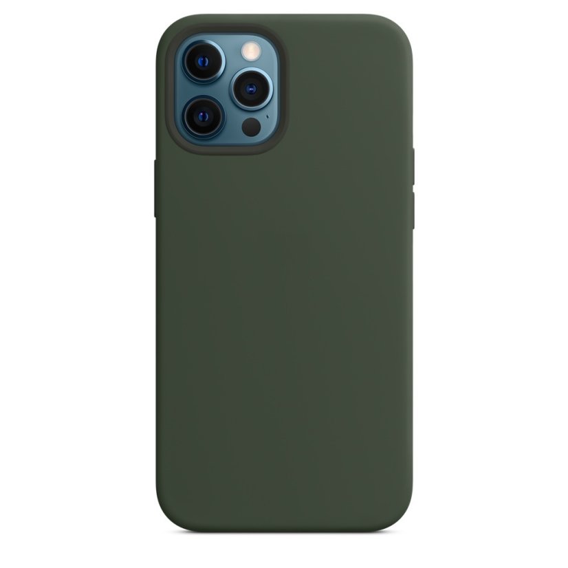 iPhone 12/12 Pro Silicone Case s MagSafe - Cyprus Green design (zelený)