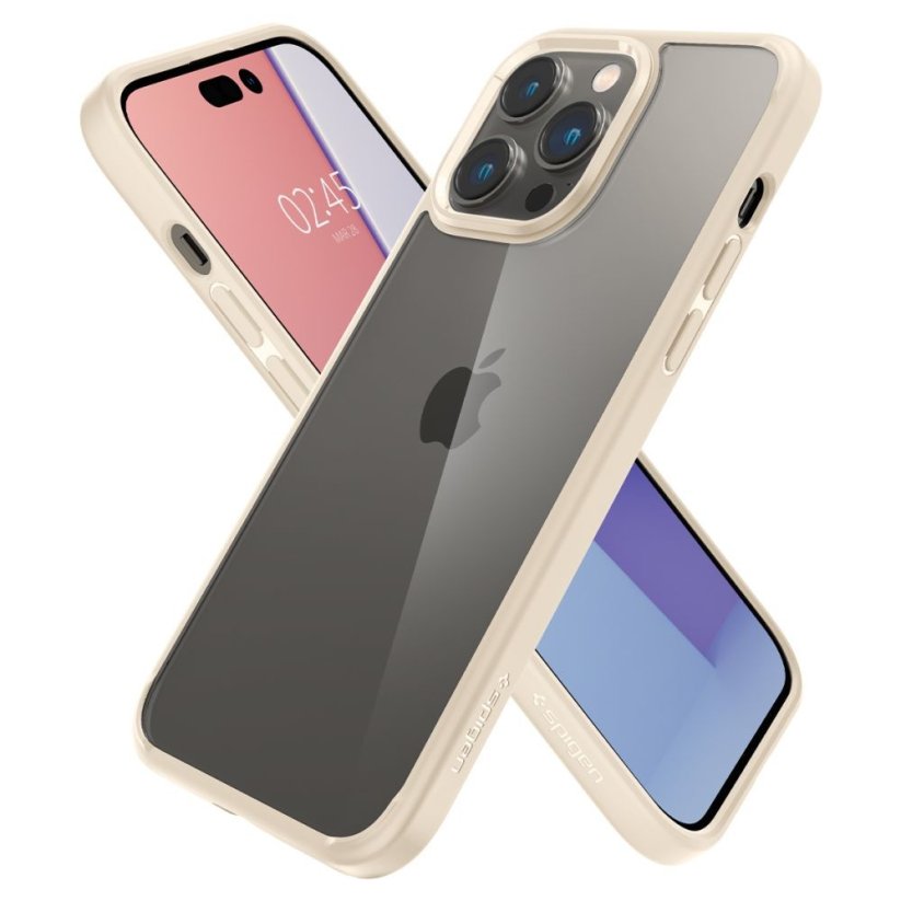 KRYT SPIGEN ULTRA HYBRID iPhone 14 Pro SAND BEIGE