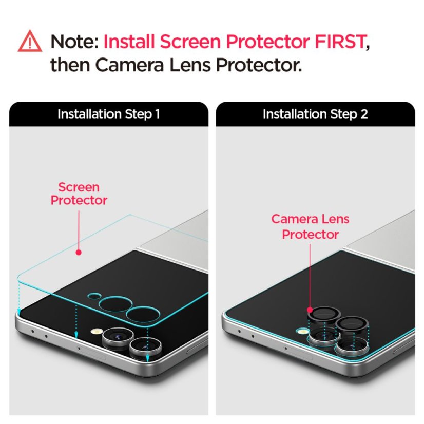 edzett védőüveg Spigen Glas.Tr "Ez Fit" Hd 2-Pack Samsung Galaxy Z Flip 7 átlátszó