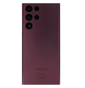 Samsung Galaxy S22 Ultra - Zadný náhradný kryt baterie - Burgundy (náhradný diel)