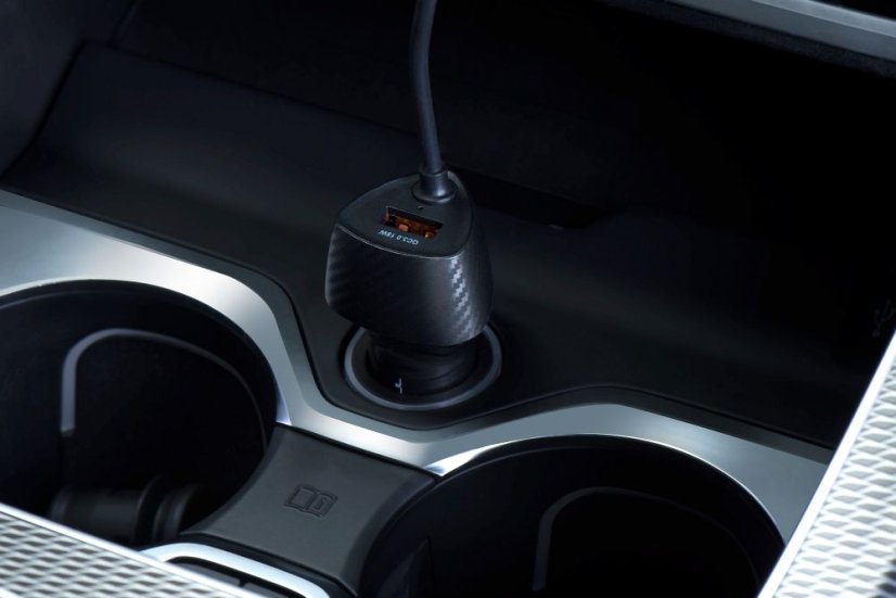 Tok Nabíjačka auta Car Charger Forcell F-Energy Carbon USB A Qc3.0 Pd 3A 38W With Cable USB C Cc50-1Ac Black