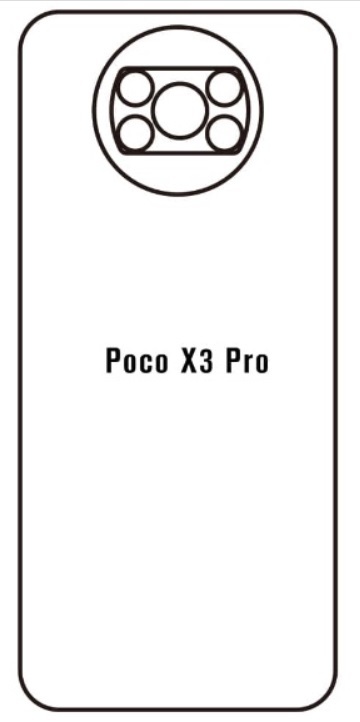 Hydrogel - zadná ochranná fólia - Xiaomi Poco X3 Pro