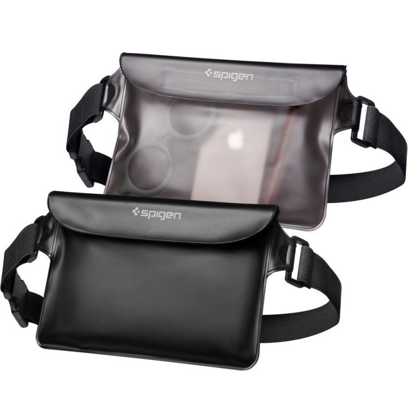 Vodeodolné púzdro Spigen A620 Universal Waterproof Waist Bag 2-Pack Black