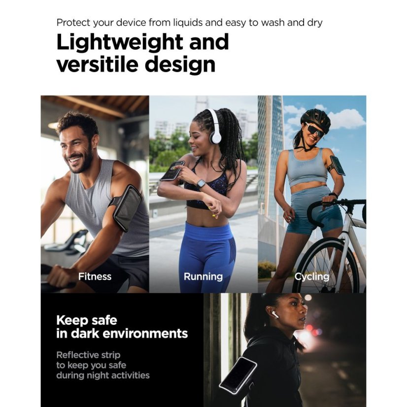 Držiak na ruku Spigen A703 Dynamic Shield Armband Black