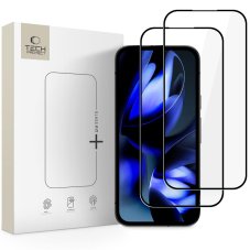 edzett védőüveg Tech-Protect Glass Fit+ 2-Pack Google Pixel 9A / 10A Black