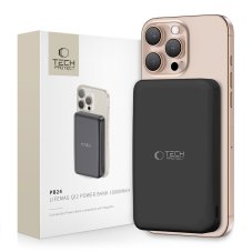 Externá batéria Tech-Protect Pb24 Lifemag Qi2 Magsafe Power Bank 10000Mah Black