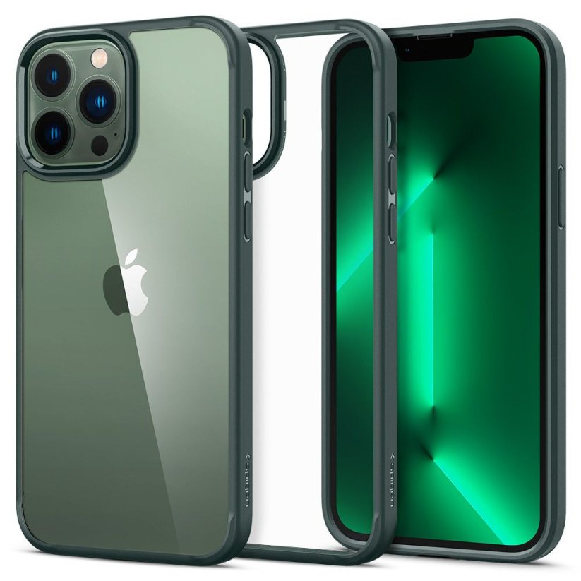 Kryt Spigen Ultra Hybrid iPhone 13 Pro Midnight Green