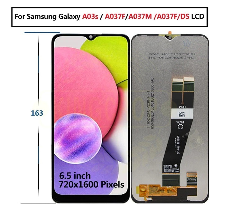 LCD displej + dotykové sklo Samsung Galaxy A03s (big glass 163mm)