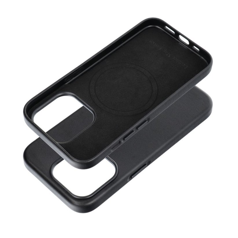 Kryt Leather Mag Cover Case iPhone 15 Pro Black