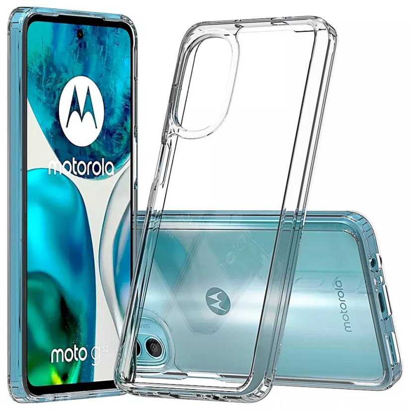 Kryt Case Motorola Moto G52 Silikónový kryt s hrúbkou 0,5 mm Priesvitný