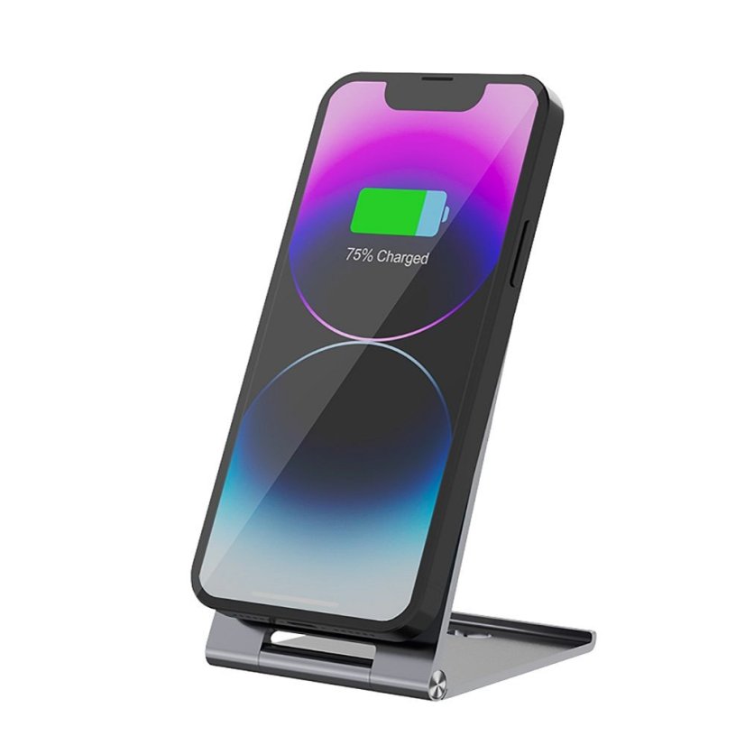Bezdrôtová nabíjačka Wireless Charger Forcell F-Energy Flip Charge USB C Qi2 15W s MagSafe Silver 0Int