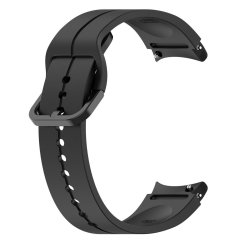 Kryt Remienok Silicone Strap Samsung Galaxy Watch 4 / 5 Black (5)