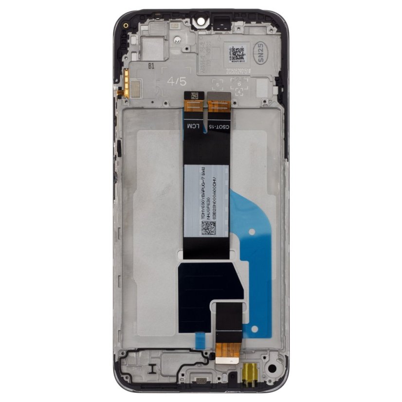 Kijelző kerettel Xiaomi Redmi 15C 4G/Poco C85 4G (Global Version) Black (Service Pack - eredeti pótalkatrész)