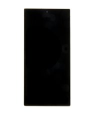 Kijelző kerettel Samsung S918 Samsung Galaxy S23 Ultra Cream (Service Pack - eredeti pótalkatrész)