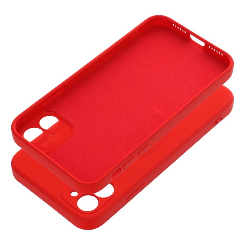 Kryt Case iPhone 11 Silicone Mag Cover s MagSafe Red