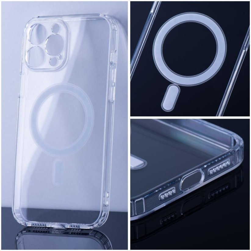 Kryt Clear Mag Cover (Mid) Case s MagSafe iPhone 14 Pro Max Priesvitný