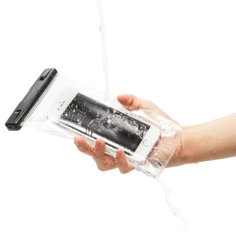 VODEODOLNÉ PÚZDRO SPIGEN A600 UNIVERSAL WATERPROOF CASE CRYSTAL CLEAR