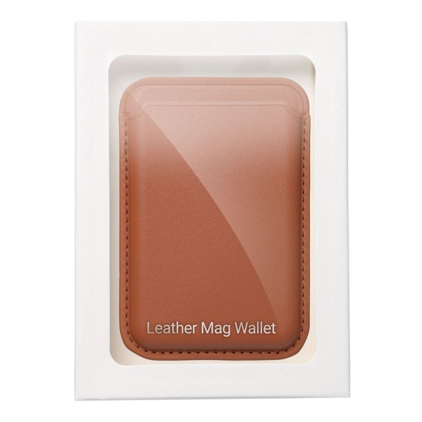 Kryt Leather Mag Wallet s MagSafe Brown